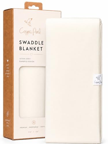 Image of Copper Pearl Swaddle Blankets for Newborns | Soft Stretchy Receiving Blankets for Boys and Girls | Large 46 x 46 Inch Baby Blankets | Lightweight and Breathable Swaddles | Yuma