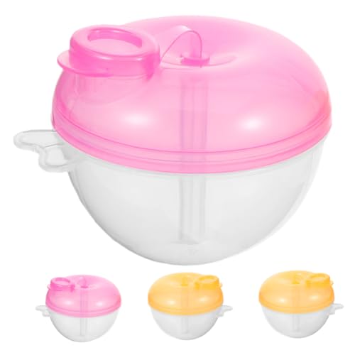 DECOMELODY 4個 粉ミルク小け ケース コンパートメント 転式 携帯用 粉ミルクディスペンサー 耐久性ある多機能容器 用旅行 外出用