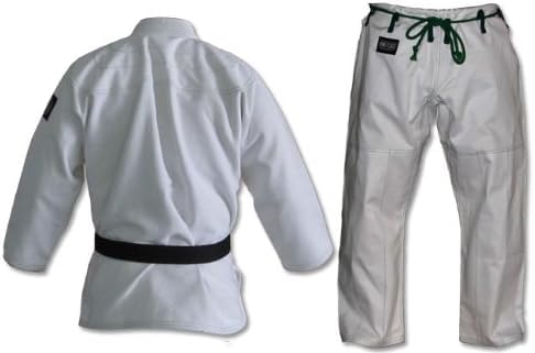 Ring to Cage NO PATCH Brazilian Jiu Jitsu Kimonos - White, Blue or Black (A6, White)
