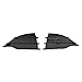 HECASA Front Fog Light Hole Cover Set Compatible with 2013-2016 Ford Escape Replacement for CJ5Z17E810AA CJ5Z17E811AA FO1039124 FO1038124 Bumper Grille Insert Driver & Passenger Side