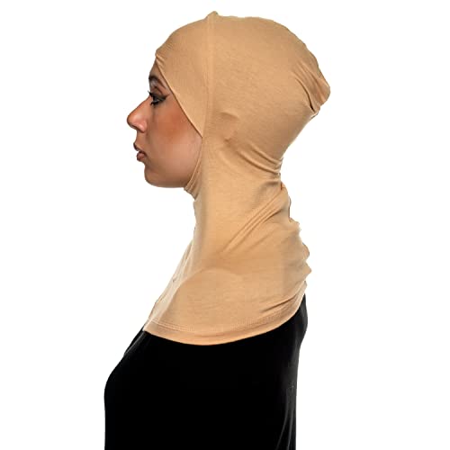 TheHijabStore.com Women's Ninja Instant Full Coverage Hijab Under Cap Sport Bonnet Swim Hijab Scarf Ready To Wear Pull On3