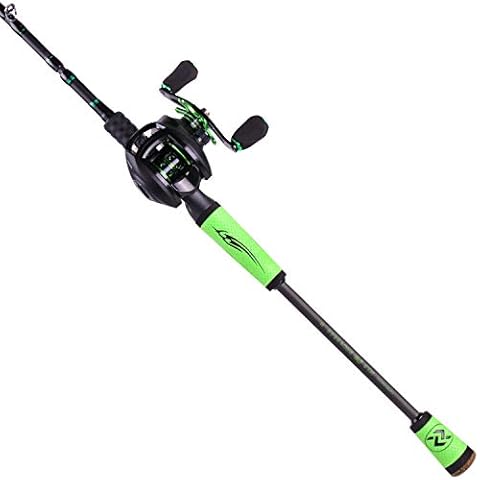 Sougayilang Ultralight Fishing Rod Reel Combos Portable Light Weight High Carbon 4 Pc Baitcaster Fishing Pole with Baitcasting Reel for Travel Freshwater Fishing-2.4M-Right Handed Cover