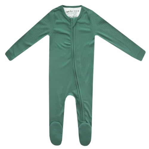 Image of Copper Pearl Baby Zip-Up Footie Pajamas - Soft Stretchy Sleep and Play Footies for Boys and Girls