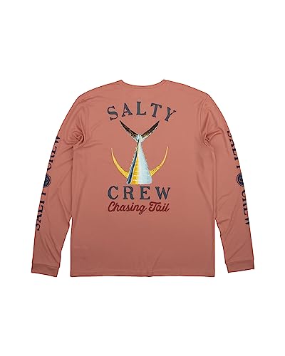 Salty Crew Tailed Long Sleeve Tech Tee - UPF 50+ Sun Protection, Quick-Dry Fishing & Surf Shirt for Men