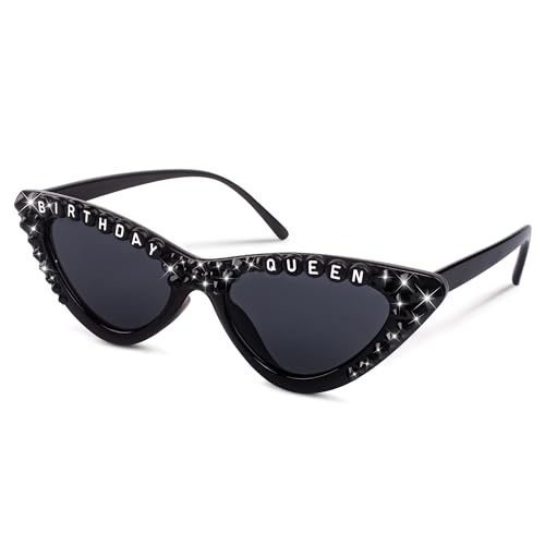 Suwaoo 30th Birthday Glasses - Cat Eye 'Birthday Queen' Birthday