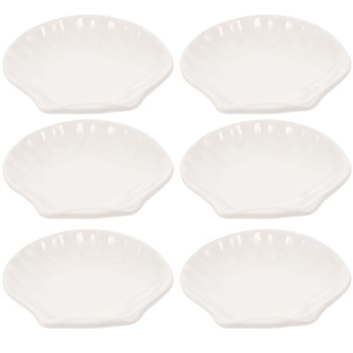 Assiettes apéritives céramique évitant le mélange des sauces et collations