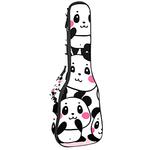 Housse ukulélé concert antichoc sac de rangement rembourré 10 mm panda