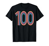 Number 100, One Hundred Anniversary Men Women 100th Birthday T-Shirt