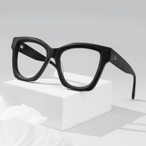 Image of Zeelool Stylish Oversized Square Glasses Blue Light Blocking Glasses for Women Men Ada ZJGA228324-01 Black