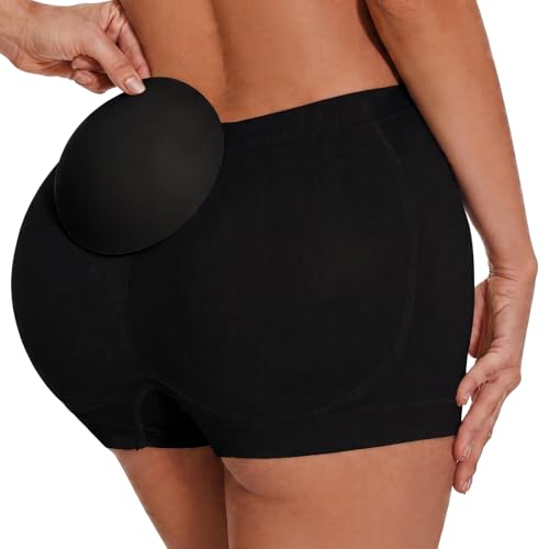 Image of Zimi Collection Tummy Control High Waist Butt Lifter Panties Padded Underwear for Women Hip Enahncer Body Shaper Boyshort