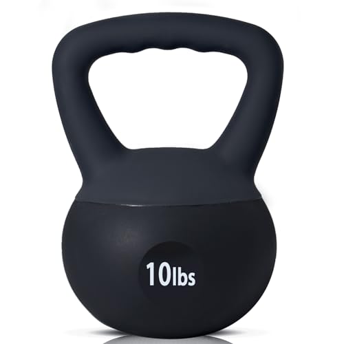 SogesPower Kettlebells, Kettlebell Strength Training Exercise 25KG,Kettle Ball Handle Grip Free Weightlifting Kettlebell,Grip Strong,Rust Prevention,for Men Women Workout,Noise Reduction-Crossfit