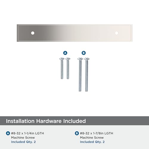 image for Amerock Maymont 5-1/16 inch (128mm) Center-to-Center Rectangle Polishe