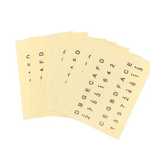 BESTonZON Piano Key Decal Musical Scale Stickers for Piano Paper Note Stickers Safe Soft Material