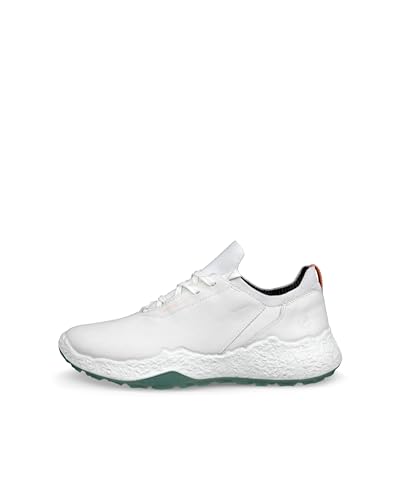 Zapatos de golf Ecco para mujer impermeables y cómodos en color blanco y verde 7
