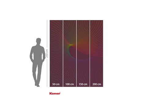 Komar Vlies Fototapete - Frequenz - Größe 200 x 250 cm - Tapete, Wanddekoration, Wohnzimmer, Schlafzimmer, Büro