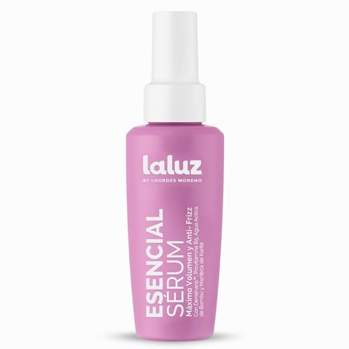 LaLuz by Lourdes Moreno | Esencial Sérum Capilar | Máximo Volumen, Anti-Frizz y Brillo Natural | Protección Invisible para Puntas y Encrespamiento | Con Densinaria, Provitamina B5 y Karité | 150 ml