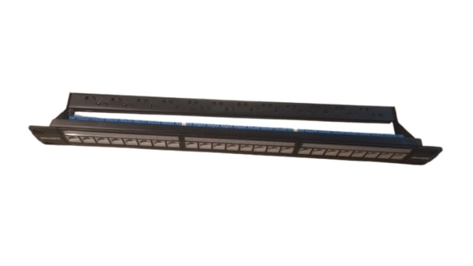 Panel 24 Port Cat 6 Patch Panel with I/O, Without Shutter, Cable Management System RJ45 Ethernet, Wallmount OR RackMountable Network Patch Panel-image-39