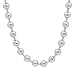 Produktbild 8 mm glatte und klobige Edelstahl-Kugelkette große silberne Halskette Armband Set Damen/Herren/Unisex