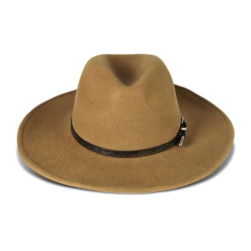 Image of Lucky Brand Womens Ranger Hat | Wide Brim | Felt | Rancher | Americana | Western Inspired | Classic | Fashion | Cowboy