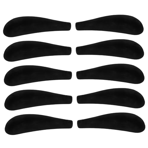 LALADEFIEE Clothes Hanger Shoulder Pad Set 10 Pcs Flocking Shoulder Forms for Wide Hangers