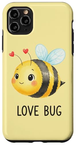 Love Bug Cute Valentines Bee �X�}�z�P�[�X iPhone 11 Pro Max �p