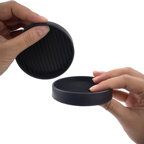 Pieds de meubles rayures sol solution dessous de verre caoutchouc noir - 4