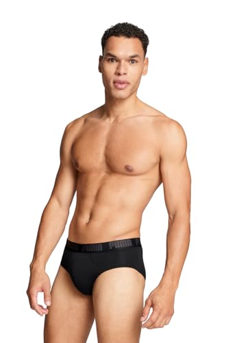 Puma Herren-Slips, 2 Stück, schwarz/schwarz, L – Ansicht 3