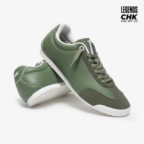 Image of CHK Legend Men's Casual Shoes | Premium Microfiber PU Upper | Cushioned Insole & EVA Midsole | Durable High-Abrasion Outsole | Lightweight Lace-Up Fashion Sneakers for Everyday Comfort