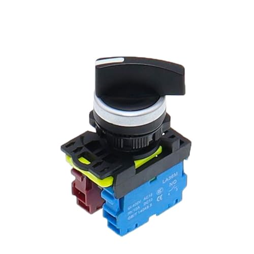 Bouton de démarrage rotatif LA36M avec verrouillage mécanique stable 110V 1NO