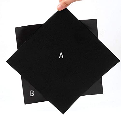 Lysee 3D Printer Parts & Accessories - Build Surface 220X220mm Flex Magnetic Print Tape Hot Bed Sticker Plat Backplane A-Side + B-Side Build Surface Tape - (Color: Black)