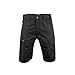 Kaiyei Hombre Tactica Pantalones Militar Cortos Multi Bolsillos Teflón Impermeable Combate Cargo Resistente Desgaste Camping Caceria Bosque Excursionismo Negro M