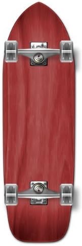 Yocaher Blank/Checker Complete Old School Skateboards Longboard Cruiser Black Widow Premium 80A Grip Tape Aluminum Truck ABEC7 Bearing 70mm Skateboard Wheels (Complete - Old School - 03 - Red)