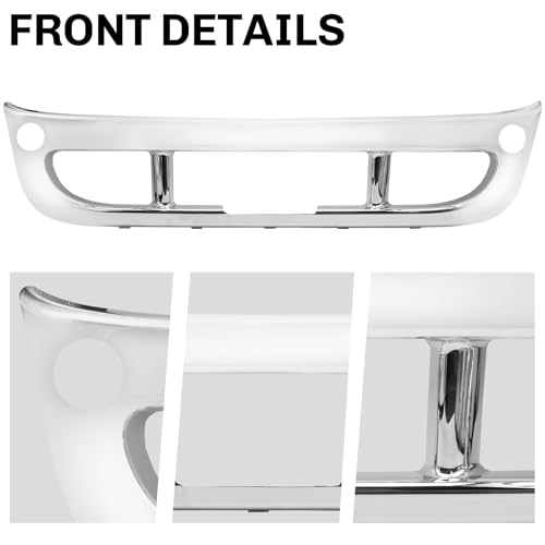 Revworth Chrome Front Center Bumper Cover Compatible with 2008-2017 Freightliner Cascadia by Revworth - Image 2