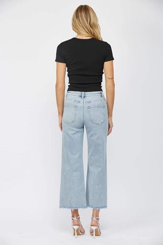 SALT TREE Mica Denim - High Rise Ankle Wide Jeans - MDP-W3034LT2