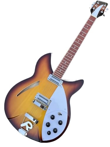 Guitare électrique 6 cordes en tilleul 360 marron éclaté avec touche en palissandre