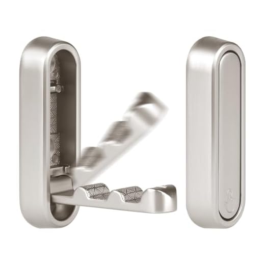 flintronic Ganchos Plegables Pared, 2 Piezas Ganchos Colgador Aluminio Plegable, Ganchos de Abrigo Plegable, Autoadhesiv Gancho Pared Puerta, para Colgar Abrigos Bufandas, Monederos y Más, Plata