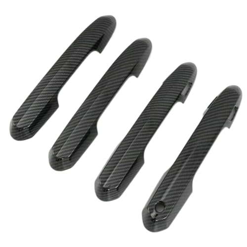 Poignée de porte pour Toyota RAV4 et Highlander style fibre de carbone