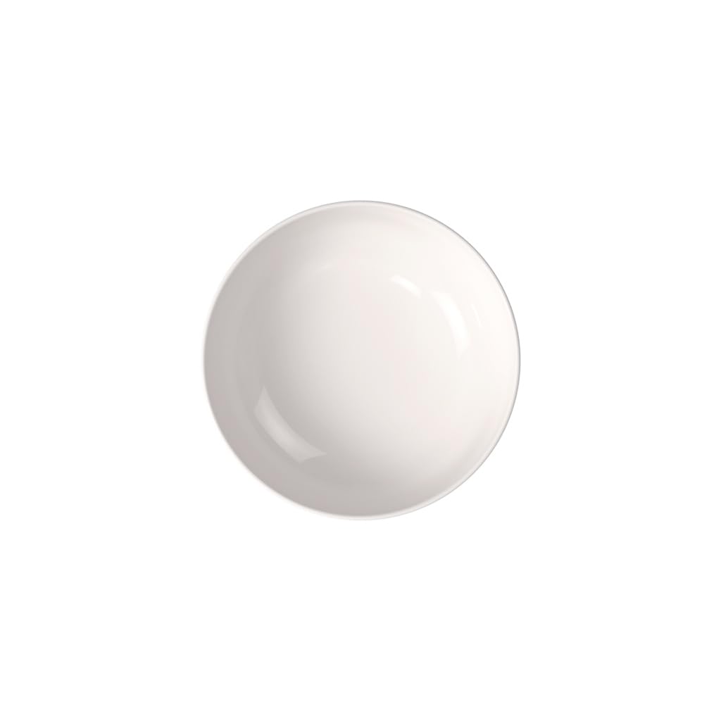 Villeroy & Boch Afina Porcelain Salad Bowl, Small, Modern Coupe Shape, 1L, White, Made in Germany, Stackable - Image 2