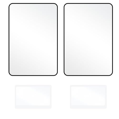 TIESOME 4Pcs Page Magnifying Sheet for Reading, 3X 5X Lightweight Full Page Magnifier Handy Magnifier Bookmark for The Elderly and People with Low Vision Reading Small Prints, Maps, and Books(4)