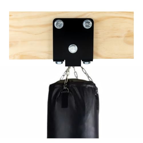 Support de suspension pour sac de boxe en acier noir haute densité