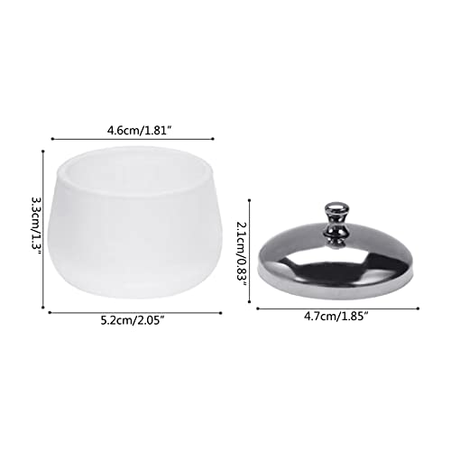 Vaso dappen de cristal mate para arte de uñas miniatura 6