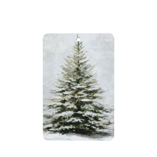 Lot de 4 désodorisants de voiture en forme de sapin de Noël avec lumières - Cartes parfumées à suspendre - Pour tablettes d'aromathérapie de voiture