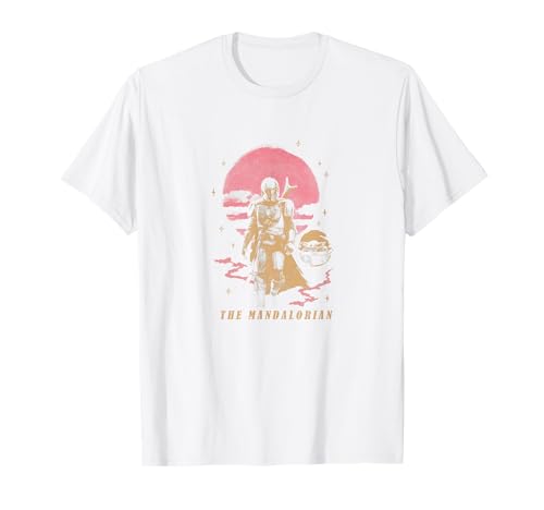 T-shirt Star Wars The Mandalorian imprimé Grogu transparent, haut mode été homme femme