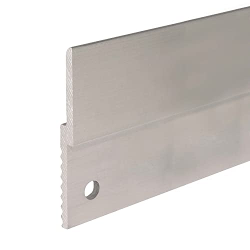 Image of Outwater 46 inch Length 2 Pack Mill Finish Aluminum Z Panel Hanger Clip with Holes