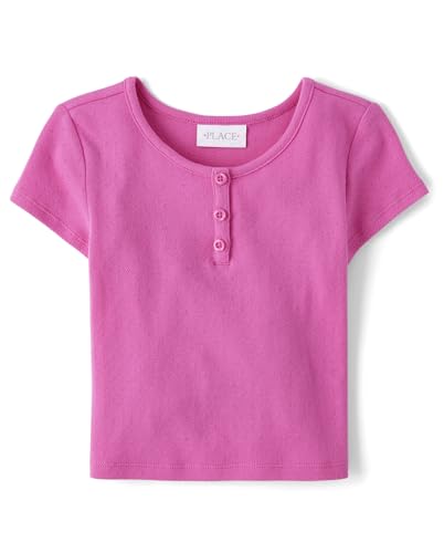 Image of The Children's Place Girls' Basic Short Sleeve Knit Shirts