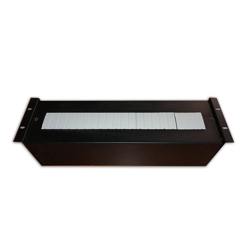 Cobox Rail DIN, 19 Pouces, 3U, 18 modules Noir