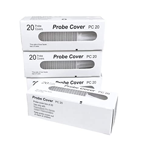 100 Counts Ear Thermometer Probe Covers Refill Caps Lens Filters for All Braun Ear Thermometer Models Thermometers, Disposable Covers for Ear Thermometers
