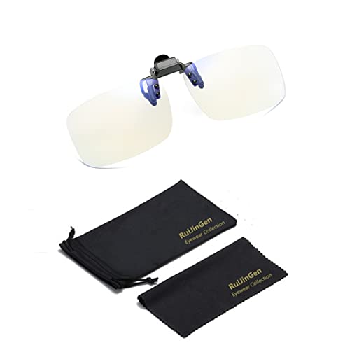 Image of Clip on Flip up Polarized Lens For Prescription Glasses UV Protection Sunglasses (Clear lenses not Polarized)