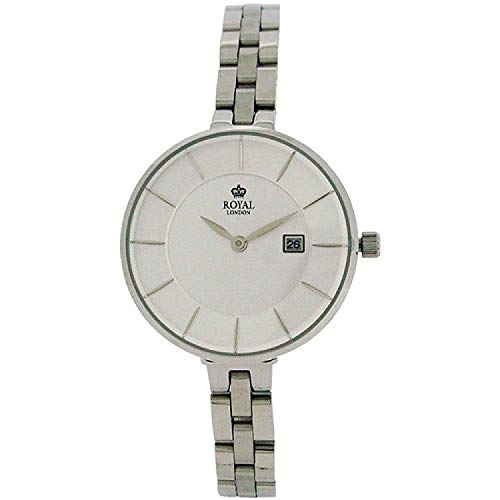Royal London Silver Dial Date All Stainless Steel Bracelet Strap Watch 21321-06