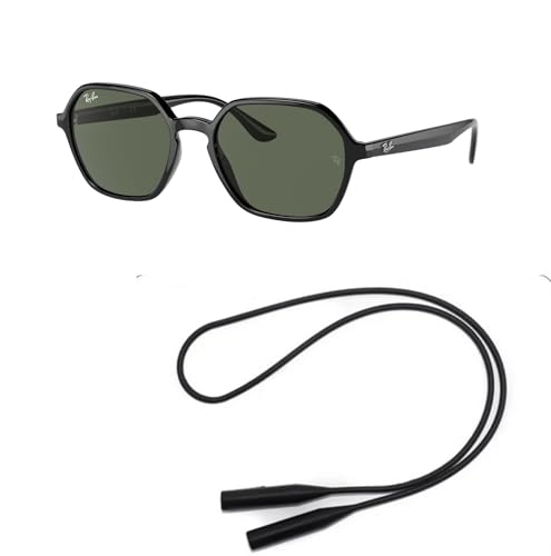 Ray-Ban RB4361 Sunglasses Bundle: RB 4361 601/71 Black Dark Green and Universal Anti-slip Silicone Leash2